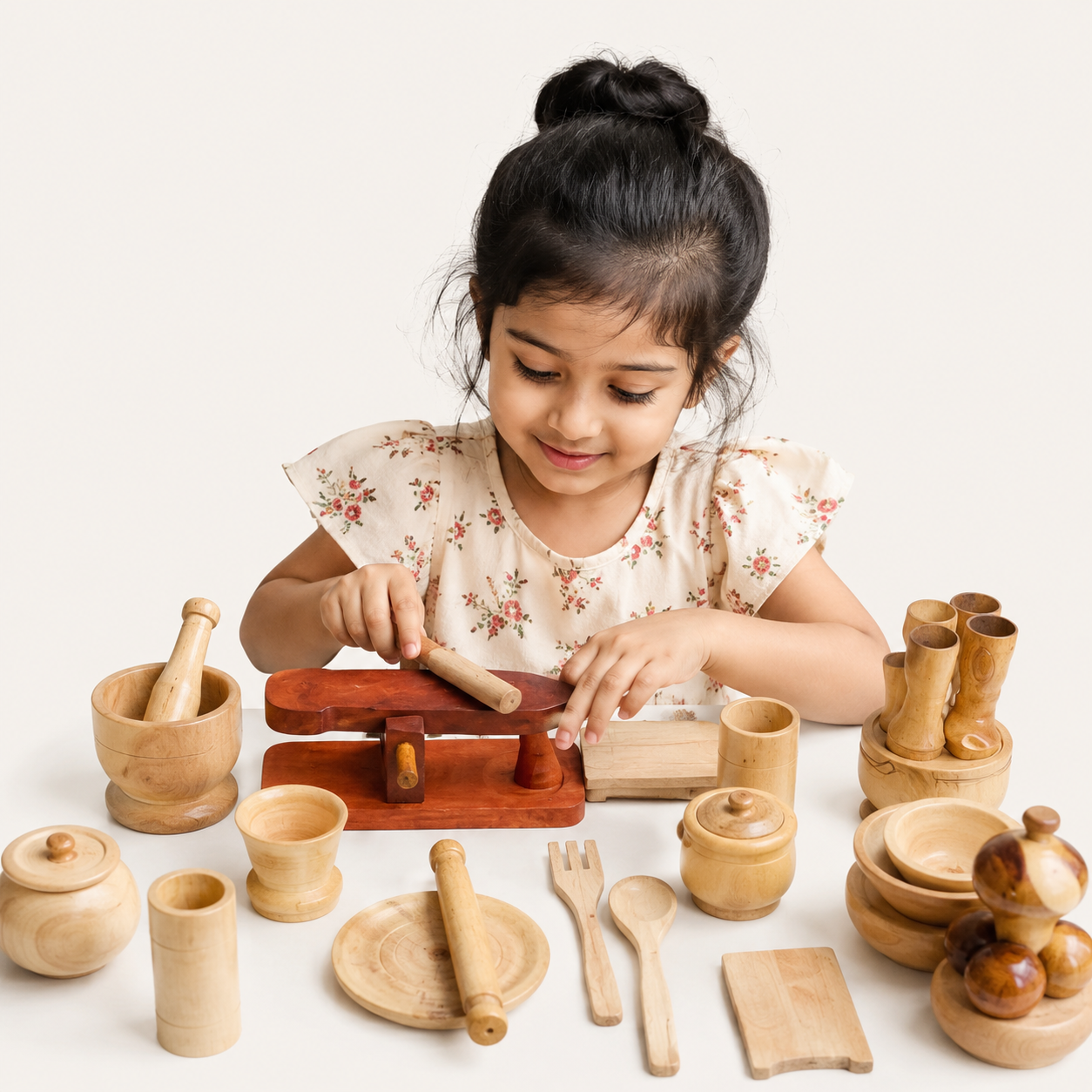 ২৩ এবং ৩৬, পিছের কাঠের প্রিমিয়াম খেলনা সেট - Image 4